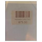 Wooden Coffee Table with Steel Frame