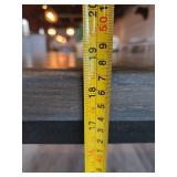 Wooden Coffee Table with Steel Frame