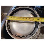 10-inch Round Metal Pans - Set of 10