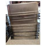 Winco Stainless Steel Steam Table Pans - Set of 12