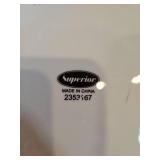 Superior White Restaurant Dinner Plates - Set of 19