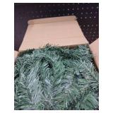 Hotop 324 ft Artificial Christmas Garland for Xmas Indoor Outdoor Decoration, Twist Green Pine Tinsel Garland Holiday Decor for Stair Fireplace Christmas Tree Wreath