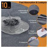 LOOBANI Washable Pee Pad for Dogs, 2 Packs Non-Slip Puppy Training Pads, Fast Absorbent Pet Whelping Pads, Puppy Playpen Mat for Incontinence, Housebreak, Crate, 48x60in, Gray