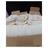 Cozy Bliss x SoronaÂ® Viscose Natural Fiber Cooling Comforter Queen Size, Reversible Silky Smooth Cooling Blanket with Q-Maxï¼0.46 for Hot Sleepers & Night Sweats, Ivory White, 90\"x90\"