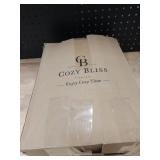 Cozy Bliss x SoronaÂ® Viscose Natural Fiber Cooling Comforter Queen Size, Reversible Silky Smooth Cooling Blanket with Q-Maxï¼0.46 for Hot Sleepers & Night Sweats, Ivory White, 90\"x90\"