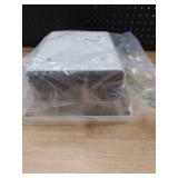 2 Pack Acrylic Self Adhesive Under Desk Drawer Slide Pull Out, Stick on Attachable Clear Black Plastic Storage Organizer, Hanging Mounted Attachment for Office, Kitchen, Cabinet, Table, Counter