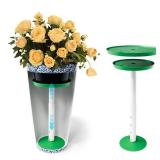 Somcthao Adjustable Height Planter Inserts for Large Pots, Tall Tapered Plant Riser for Inside Pots, (11-17â Rise, 6\" Base, 8\" or 10\" Top) (1-Pack Short Lift 11-17â Rise)