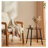 FORAOFUR Side Table, Rectangular Wooden Small End Table, Small Accent Table for Living Room, Bedroom and Balcony, Modern Side Tables for Spaces Home Decor, Easy Assembly
