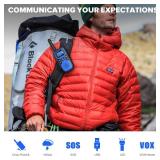 Wishouse Walkie Talkies for Adults Long Range-Rechargeable 4 Pack 2 Way Radios, Hiking Accessories Camping Gear Xmas Birthday Gift for Kids Family with Lamp,SOS Siren,NOAA Weather Alert,Easy to Use