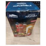 Joiedomi 6 FT Hanging Christmas Inflatables Decoration, Christmas Inflatable Climbing Santa with Build-in LED, Blow Up Santa Yard Decoration for Xmas Party, Roof, Outdoor, Garden, Lawn Decor