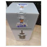 MR.SIGA Toilet Bowl Brush and Holder, Premium Quality, with Solid Handle and Durable Bristles for Bathroom Cleaning, Black, 1 Pack