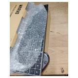 Wireless Keyboard and Mouse Combo, MARVO 2.4G Ergonomic Wireless Computer Keyboard with Phone Tablet Holder, Silent Mouse with 6 Button, Compatible with MacBook, Windows (Black)