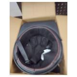 QICHAO Baseball Motorcycle Helmet - Half Motorcycle Helmet, DOT Approved, Motorcycle Half Helmet for Chopper Moped Scooter Motorbike Electric-Matte Black,L