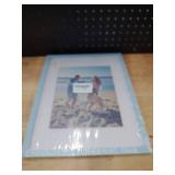 decorUhome 11x14 Picture Frame, Display Pictures 8x10 with Mat or 11x14 without Mat, Wall Mounting Photo Frame, Light Blue, 1 Pack