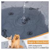 Dog Pee Pad Washable 65x48 Large, Fast Absorption Reusable Puppy Pads, Waterproof Pet Training Pads,Non-Slip Bone Print Whelping Pad for Dog Playpen, Incontinence, Housebreaking