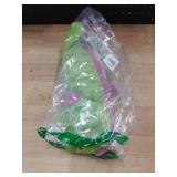 goDog Bubble Plush Skinny Dragons Squeaky Plush Dog Toy, Chew Guard Technology - Green, Large