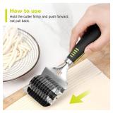 KYUEWRT High Grade Stainless Steel Pasta Roller, Pasta Cutter, Noodle cutter, Non-slip Comfort Handle for Kitchen Cooking Tools