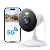 Rocktone 5G & 2.4G Indoor/Outdoor Security Camera for Home, Baby/Elder/Dog/Pet Camera with Phone App, WiFi Camera w/Spotlight Color Night Vision 2-Way Audio