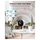 Rocktone 5G & 2.4G Indoor/Outdoor Security Camera for Home, Baby/Elder/Dog/Pet Camera with Phone App, WiFi Camera w/Spotlight Color Night Vision 2-Way Audio
