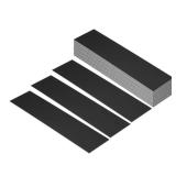 PATIKIL 8\"x2\" Blank Name Plates, 20 Pack Custom Engraved Name Plate Rectangle Laser Engraving Blanks for Personalized Nameplates Office Desk DIY Painting Supplies, Black, White