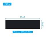 PATIKIL 8\"x2\" Blank Name Plates, 20 Pack Custom Engraved Name Plate Rectangle Laser Engraving Blanks for Personalized Nameplates Office Desk DIY Painting Supplies, Black, White