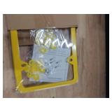 LivTee 4 Holes Stainless Steel License Plate Frames, 2 PCS Car Licence Plate Covers, Automotive Exterior Accessories Slim Design with Bolts Washer Caps for US Vehicles, Yellow