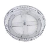 Lazy Susan Turntable Organizer, Rotating Makeup Organizer for Vanity, Desktop Cosmetics Display Cabinet Perfume Organizer for Kitchen, Bathroom, Dorm, Bedroom (Diamond Clear, 9.25inch 1 Tier)