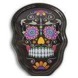 DÃ­a de Los Muertos Day of The Dead Melamine Sugar Skull Treats Tray - 10.5 Inch x 14.5 Inches