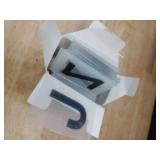 MotiMind 3 Sets 3 x 2 in Bottle Service Sign Replacement Cards 2 Sets Letters A-z and 1 Numbers 0-9 Marquee LED VIP Light Bottle Service Sign Cards for Nightclub Club Bars Party, Without LED Board