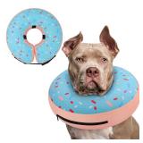 Supet Inflatable Dog Cone Collar Alternative After Surgery, Dog Neck Donut Collar Recovery E Collar for Neuter, Soft Pet Cone for Small Medium Large Dogs