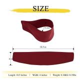 NICETOWN Magnetic Curtain Tiebacks - Modern Unique Upgraded Design Decorative Drape Tie Backs Holder for Window Draperies, No Tools Required (Burgundy Red, 18.5 X 4 Inches, Set of 4)