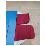 NICETOWN Magnetic Curtain Tiebacks - Modern Unique Upgraded Design Decorative Drape Tie Backs Holder for Window Draperies, No Tools Required (Burgundy Red, 18.5 X 4 Inches, Set of 4)