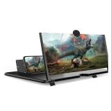 18 Inch Smartphone Screen Magnifier 3D HD Foldable Amplifier Phone Stand with Adjustable Angle Gift for Mom Dad Family Portable Universal Enlarger Movies Gaming Video