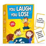 BRAVEBUG You Laugh You Lose Game - Funny Charades Kids Games - Board Games for Kids & Teens - Try Not to Laugh Challenge - Sleepover Party Supplies for Girls, Birthday Game for Family, Kids & Girls