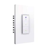 Smart Light Switch, Triple switches WiFi Smart Switch Button, Compatible with Alexa and Google Home, Remote Control with Timing Funtion, No Hub Required,Smart Life APP Provides Control from Anywhere