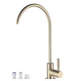 Drinking Water Faucet, Kitchen Beverage Faucet in 304 Stainless Steel, Non-Air-Gap Pure Water Filter Faucet for Sink, Fit for Reverse Osmosis Water Purify System