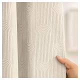 NDDYCU Boho Cotton Shower Curtain Morden Mid Centery Minimalist Shower Curtain,Beige,72 * 78