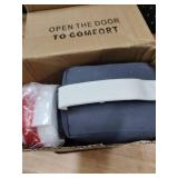 Decorative Weighted Door Stopper 5.5 lb â Heavy Non-Slip Door Weight with Handle, Soft Fabric Door Stop for Kids, Pets, Includes 2 Door Draft Stoppers for Indoor Home & Office, Charcoal Grey