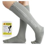Ailaka Medical 15-20 mmHg Zipper Compression Socks Women Men
