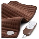 Heating pad for Back, Neck, Shoulder, Cramps and Leg Pain Relief, Heat Pads Christmas Gifts for Women, Men, Mom, Dad, Auto-Off,Machine Washable,Moist Dry Heat Options,Extra Large 12\"x24\"
