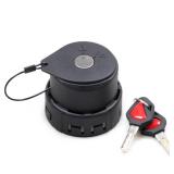 RERPRO Fuel Locking Gas Cap Compatible with 2021 2022 2023 2024 2025 New Ford Bronco 2/4 Door F150 Interior Accessories Lock Fuel Tank Filler Plug with 2 Keys, 1 Set Black