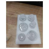 WELLIFE Candlestick Holders-Glass Candle Holder, Clear - Set of 6 for Wedding, Party & Table Centerpiece Decor