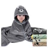 TMIELYBS Hooded Baby Towels, 4 Packs Premium Soft Baby Bath Towels with Hood for Babies, Toddler, Infant - Ultra Absorbent, Baby Stuff Shower as Best Gifts for Boys and Girls (4Pack)