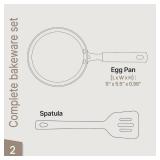 Bakken-Swiss 2-Piece Mini Nonstick Egg Pan & Omelet Pan â Egg Pan [5.5