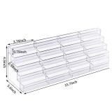 Geetery 20 Slots Acrylic Business Card Holder for Desk Multi Business Card Stand Vertical Clear Plastic Multiple Cards Display Stand Rack for Office Supplies Home School Brochure File Table Recipe