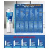 ICEPURE UKF8001 Replacement for Whirlpool Filter 4, Everydrop EDR4RXD1, FMM-2 Maytag UKF8001AXX-200 9084 4396395 MPF15090 WF-UKF8001,WF295,SGF-M9,Puriclean II,RWF0900A Refrigerator Water Filter,2PACK