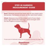 Downtown Pet Supply Step in Dog Harness No Pull, XX-Large, Khaki - Adjustable Harness with Padded Mesh Fabric and Reflective Trim - Buckle Strap Harness for Dogs