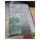 MATBAR Kitchen Rugs Sets of 3 Non Slip Washable Kitchen Mats for Floor 3 Piece Set Boho Kitchen Rug Sets Gray Runner Carpets Absorbent for Laundry Room Hallway Sink