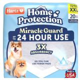 Hartz Home Protection Miracle Guard Dog Pads, XXL Size 20 Count, 3X Absorbency & 3X Longer use, Won