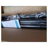 Supforce Closet Rods for Hanging Clothes, 17 to 84 Inches Stepless Adjustable Metal Closet Rod, 1.3 Inches Heavy Duty Clothes Hanging Rod for Closet Wardrobes Laundry RV, Black